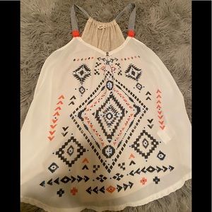 Aztec Print Tank Top